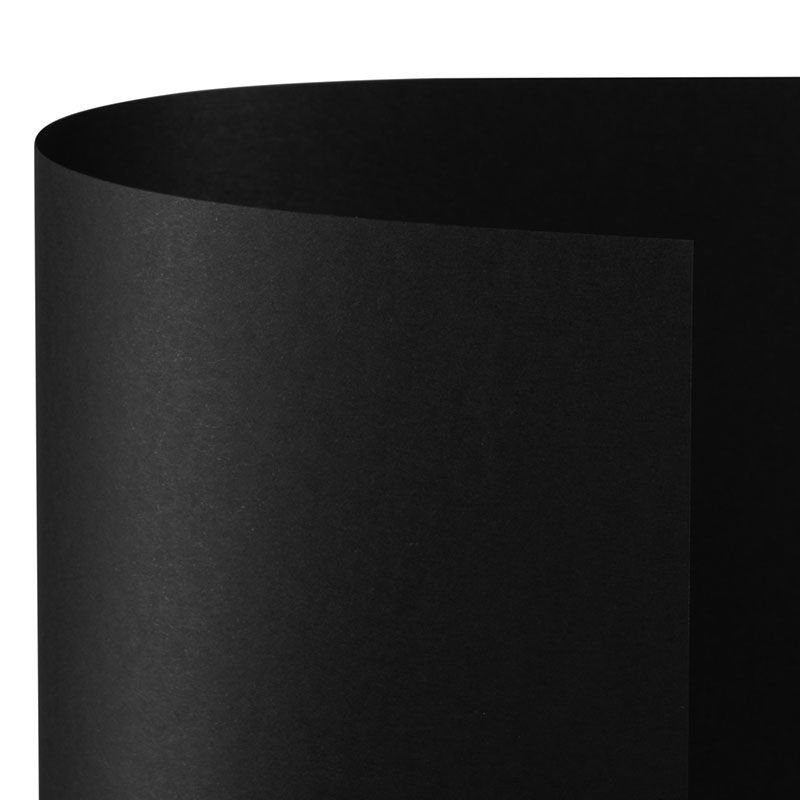 Cartoncino Bristol Color - 50x70 cm - 200 gr - nero - cf. 25 fogli